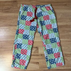 Vineyard Vines Women Christmas Holiday Print Pajama Pants Size Medium
